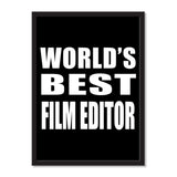World's Best Film Editor - Portrait Frame Photo Tile