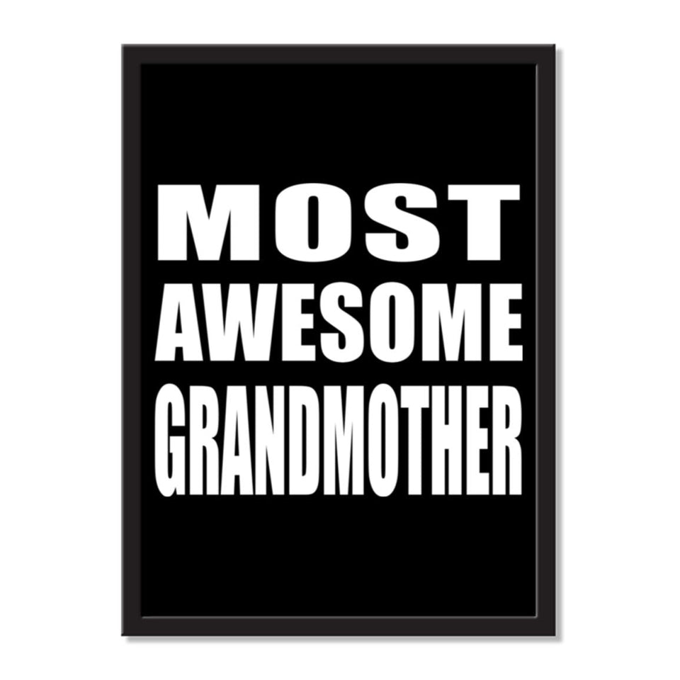 Most Awesome Grandmother - Portrait Frame Photo Tile