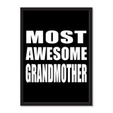 Most Awesome Grandmother - Portrait Frame Photo Tile