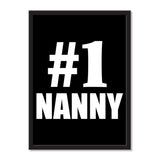 Number One #1 Nanny - Portrait Frame Photo Tile