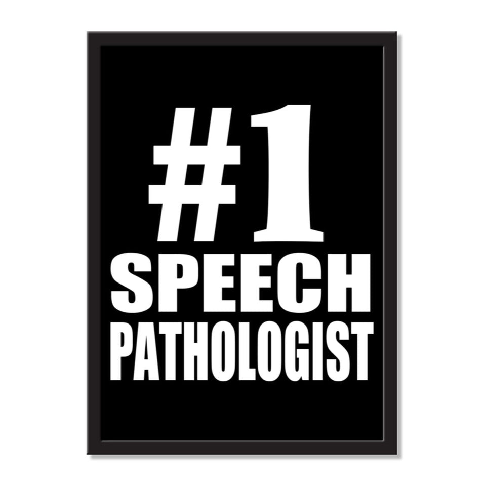 Number One #1 Speech Pathologist - Portrait Frame Photo Tile