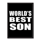 World's Best Son - Portrait Frame Photo Tile