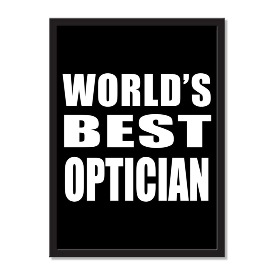 World's Best Optician - Portrait Frame Photo Tile
