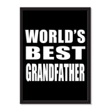 World's Best Grandfather - Portrait Frame Photo Tile