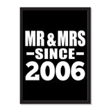 Mr & Mrs Since 2006 - Portrait Frame Photo Tile