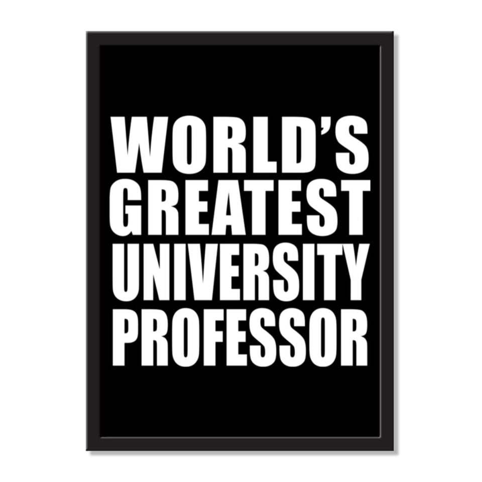 World's Greatest University Professor - Portrait Frame Photo Tile