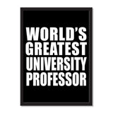 World's Greatest University Professor - Portrait Frame Photo Tile