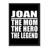 Joan The Mom The Hero The Legend - Portrait Frame Photo Tile