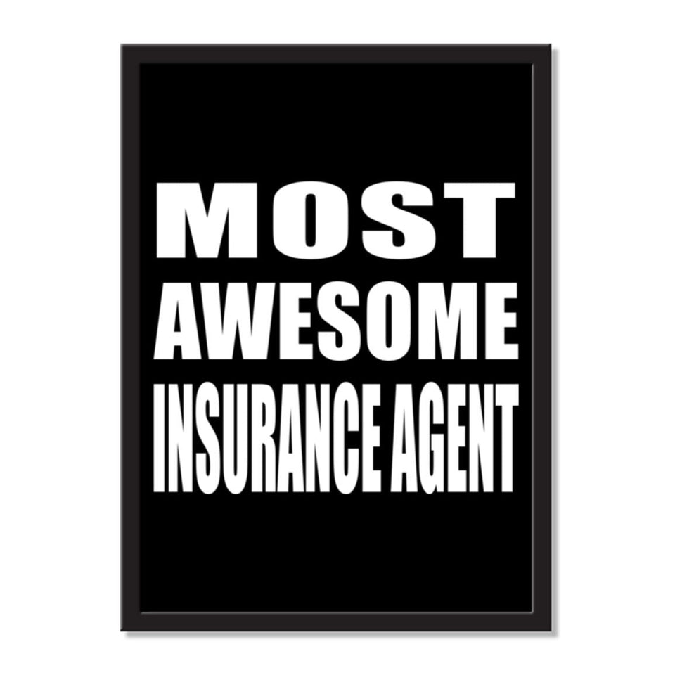 Most Awesome Insurance Agent - Portrait Frame Photo Tile