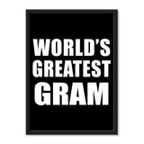 World's Greatest Gram - Portrait Frame Photo Tile
