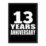 13 Years Anniversary - Portrait Frame Photo Tile