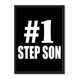 Number One #1 Step Son - Portrait Frame Photo Tile