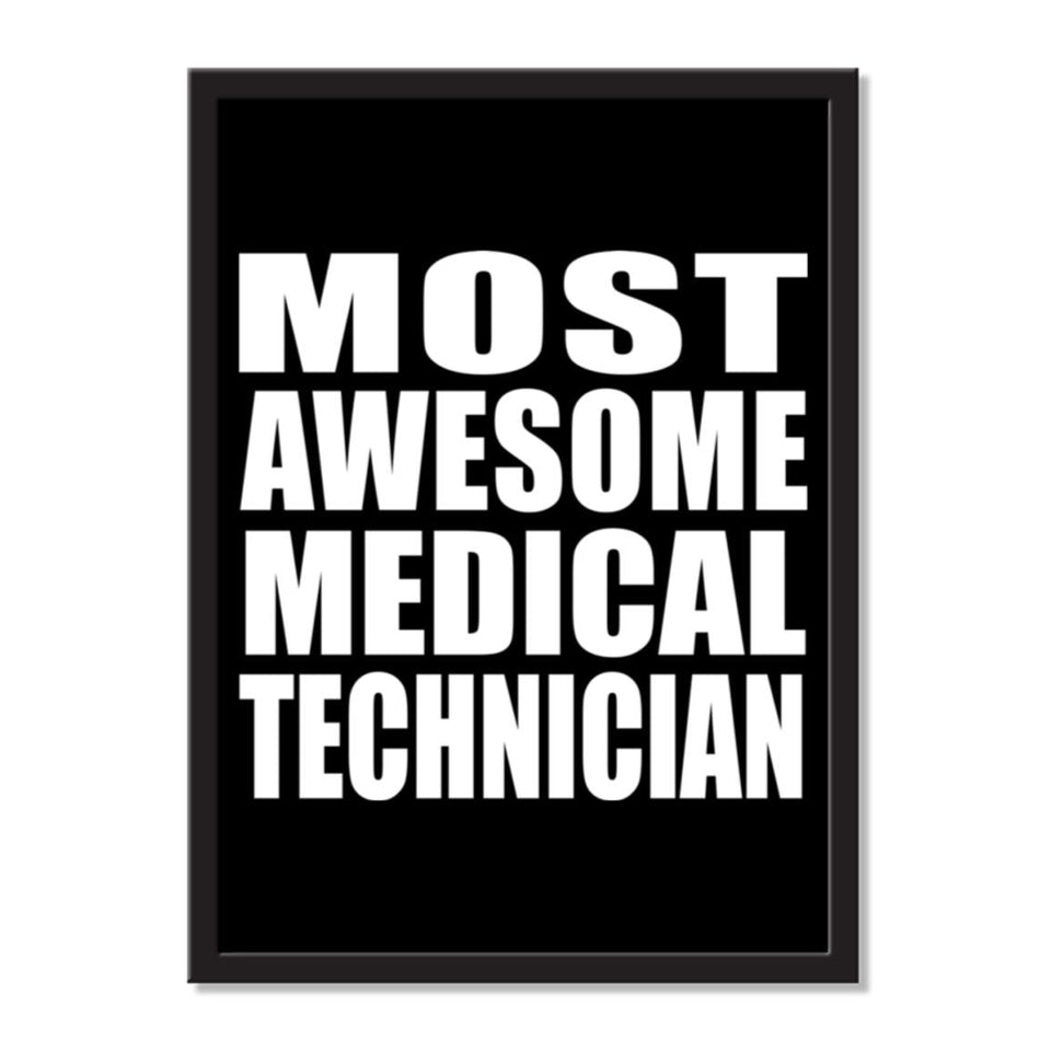 Most Awesome Medical Technician - Portrait Frame Photo Tile