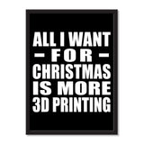 All I Want For Christmas Is More 3D Printing - Portrait Frame Photo Tile
