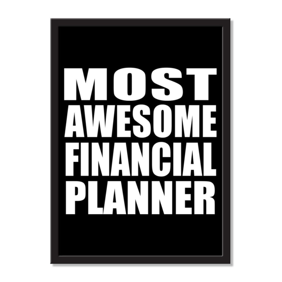 Most Awesome Financial Planner - Portrait Frame Photo Tile