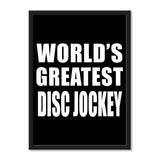 World's Greatest Disc Jockey - Portrait Frame Photo Tile