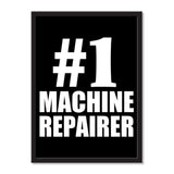 Number One #1 Machine Repairer - Portrait Frame Photo Tile