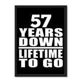 57 Years Down Lifetime To Go - Portrait Frame Photo Tile