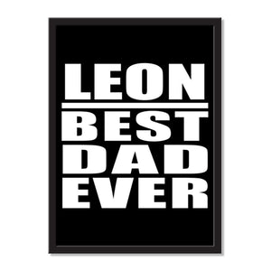 Leon Best Dad Ever - Portrait Frame Photo Tile