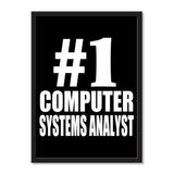Number One #1 Computer Systems Analyst - Portrait Frame Photo Tile
