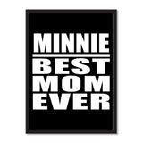 Minnie Best Mom Ever - Portrait Frame Photo Tile