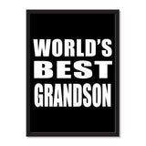 World's Best Grandson - Portrait Frame Photo Tile