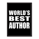 World's Best Author - Portrait Frame Photo Tile