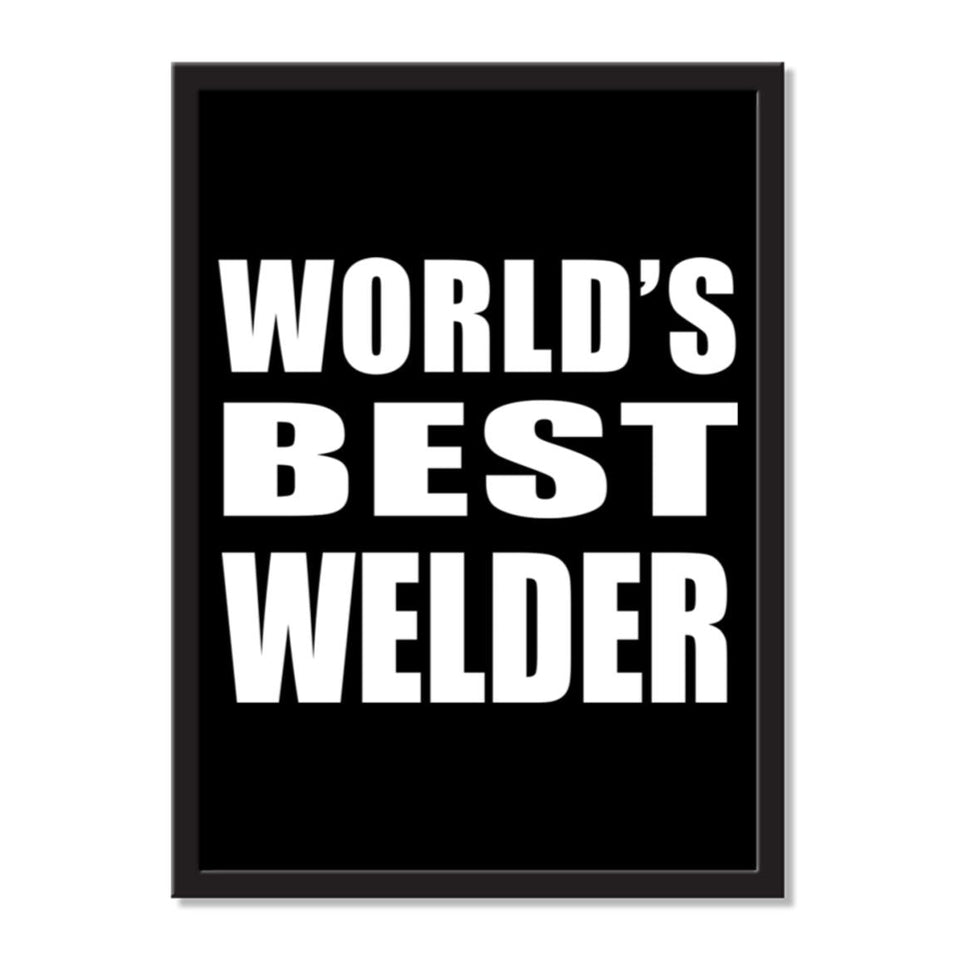 World's Best Welder - Portrait Frame Photo Tile