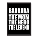 Barbara The Mom The Hero The Legend - Portrait Frame Photo Tile