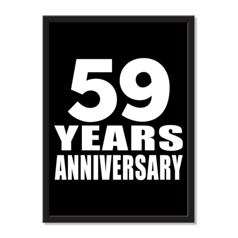 59 Years Anniversary - Portrait Frame Photo Tile