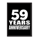 59 Years Anniversary - Portrait Frame Photo Tile