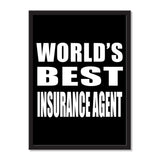 World's Best Insurance Agent - Portrait Frame Photo Tile