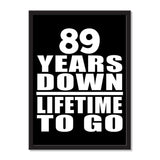 89 Years Down Lifetime To Go - Portrait Frame Photo Tile