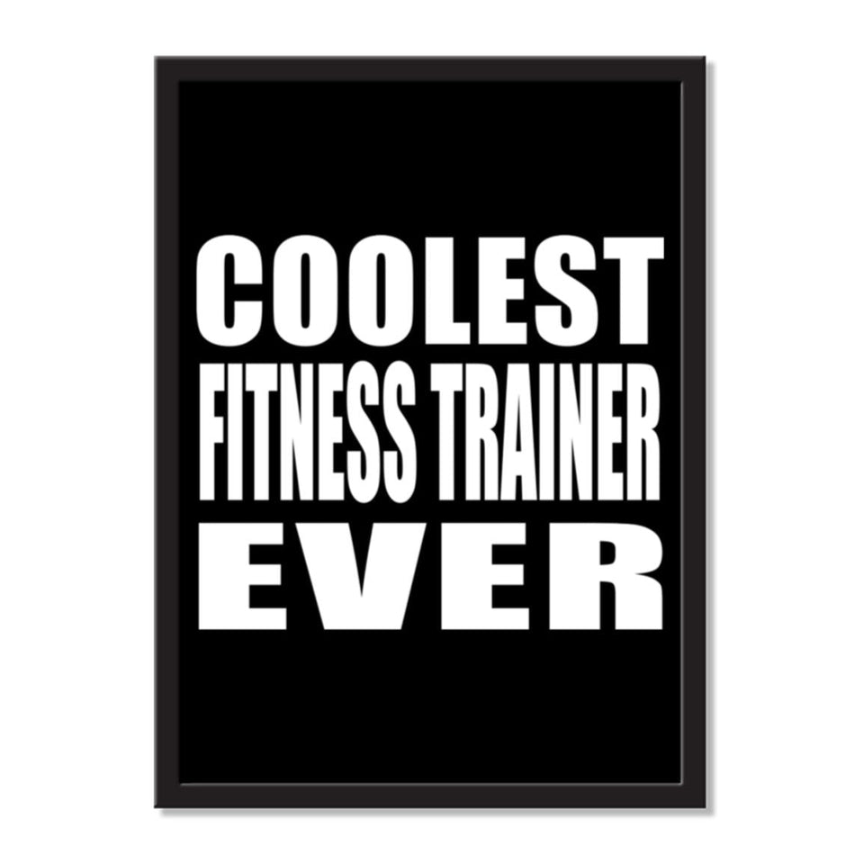 Coolest Fitness Trainer Ever - Portrait Frame Photo Tile