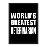 World's Greatest Veterinarian - Portrait Frame Photo Tile