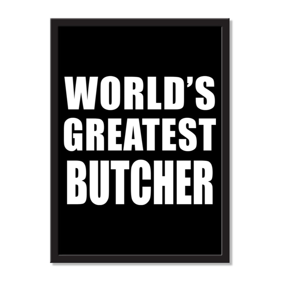 World's Greatest Butcher - Portrait Frame Photo Tile