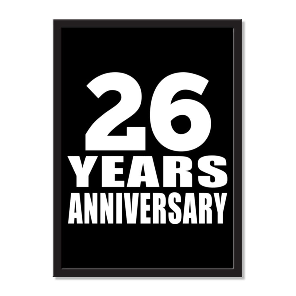 26 Years Anniversary - Portrait Frame Photo Tile