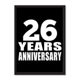 26 Years Anniversary - Portrait Frame Photo Tile