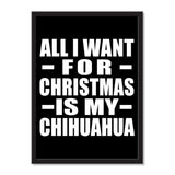 All I Want For Christmas Is My Chihuahua - Portrait Frame Photo Tile