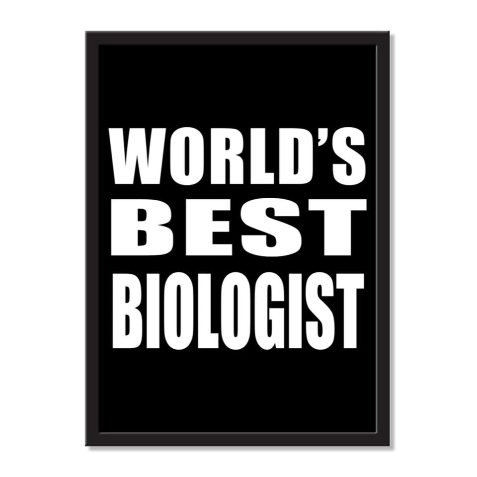 World's Best Biologist - Portrait Frame Photo Tile
