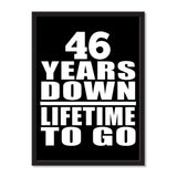 46 Years Down Lifetime To Go - Portrait Frame Photo Tile