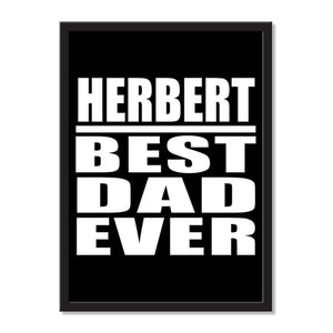 Herbert Best Dad Ever - Portrait Frame Photo Tile
