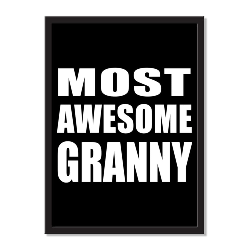 Most Awesome Granny - Portrait Frame Photo Tile