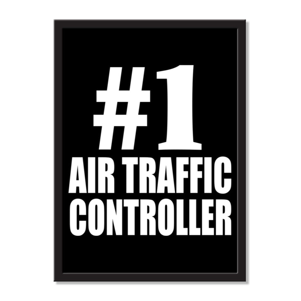 Number One #1 Air Traffic Controller - Portrait Frame Photo Tile