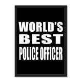 World's Best Police Officer - Portrait Frame Photo Tile