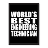 World's Best Engineering Technician - Portrait Frame Photo Tile
