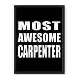 Most Awesome Carpenter - Portrait Frame Photo Tile