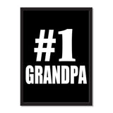 Number One #1 Grandpa - Portrait Frame Photo Tile