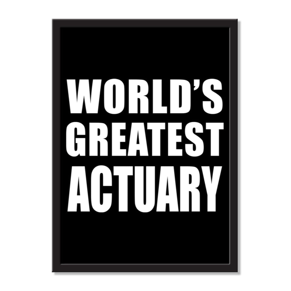 World's Greatest Actuary - Portrait Frame Photo Tile