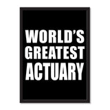 World's Greatest Actuary - Portrait Frame Photo Tile